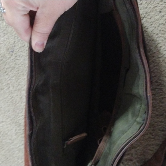 All leather leaderachi laptop bag - Picture 4 of 5